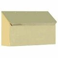 Book Publishing Co Provincial Collection Brass Mailboxes - horizontal - in Smooth Polished Brass GR118214